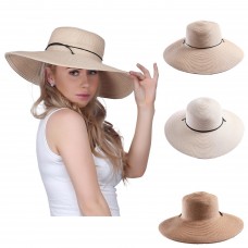 Mujer&apos;s Packable Floppy Brim Sun Hat Sun Visor Crushable Beach Straw Derby Hat  eb-90629433